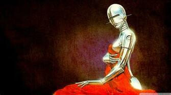 Robot Vintage Illustration Wallpaper