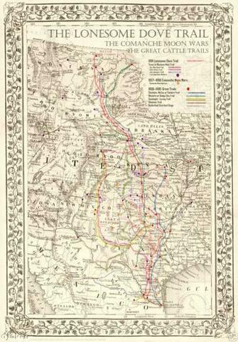Lonesome Dove Map