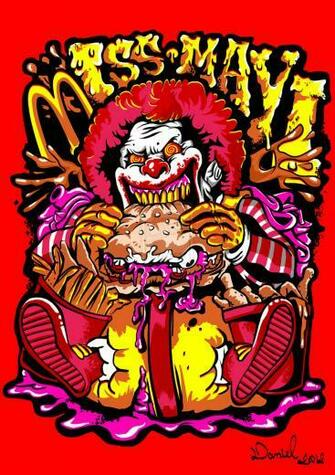 Miss May I Wallpaper Estampa By