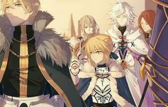 Wallpaper Fate Stay Night Saber Archer Merlin Grand Order