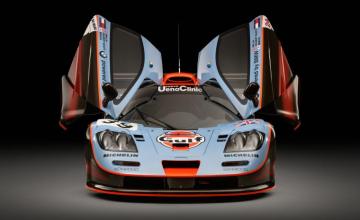 Sports Car Mclaren F1 Gtr 25r With Open Doors Desktop