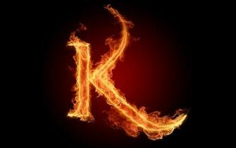The Fiery English Alphabet Picture K Wallpaper HD