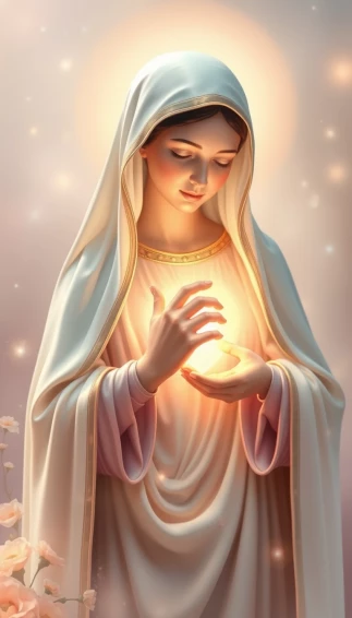 Mother Mary Heart Mobile Wallpaper