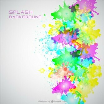 Neon Color Splash Background Vector
