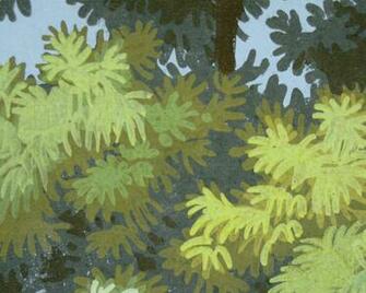 Antique Block Printed Scenic Wallpaper Hunt And French Lanscape