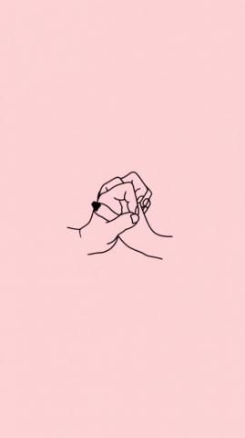 Pink Hands iPhone Wallpaper Hand