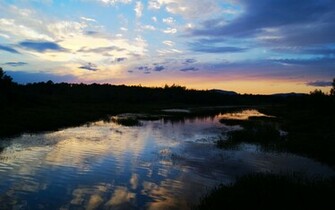 Adirondack Dusk Wallpaper