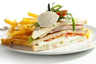 Image Food French Fries Fast Butterbrot Sandwich Vegetables