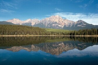 Natural Scenery Wallpaper Lake Snow Mountain Forest And