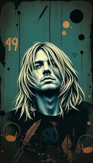 Kurt Cobain Phone Wallpaper