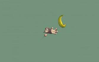 Monkey And Banana Desktop Wallpaper