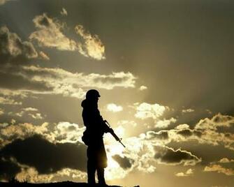 Desktop Wallpaper Soldier Silhouettes Military
