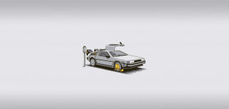 Delorean 4k Wallpaper
