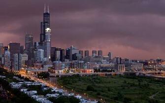 Chicago Cityscape Illinois Wallpaper