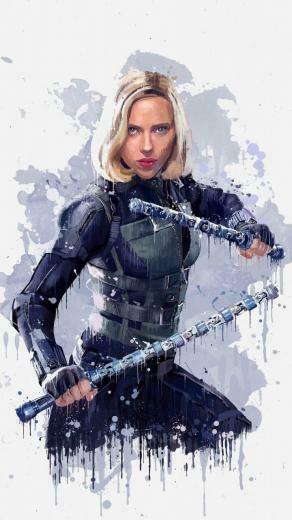 Black Widow Avengers Infinity War Artwork