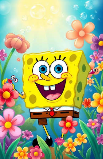 Spongebob Flower Background