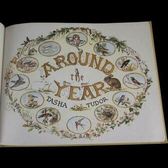 Around The Year Hard Back Book By Tasha Tudor With Incredible Pictures