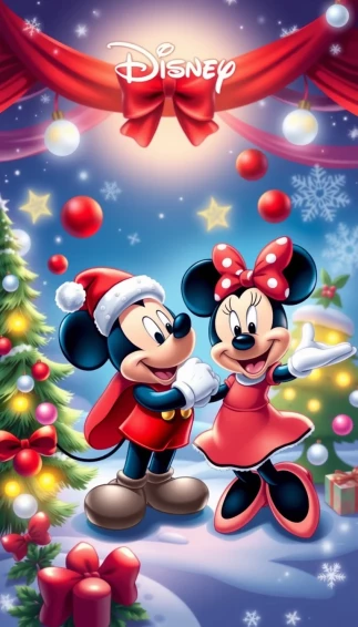 Disney Christmas Phone Wallpaper