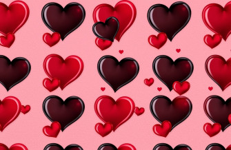Red And Black Heart Wallpaper