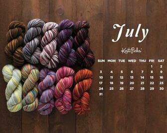 July Calendar Knitpicks Staff Knitting