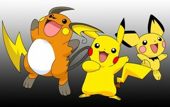Pikachu Pichu Raichu Wallpaper