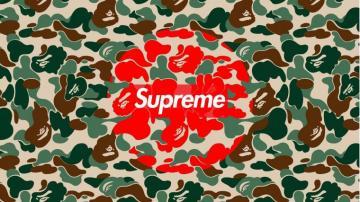 Supreme Bape Logo Wallpaper On
