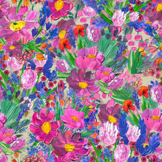 Vintage Wildflowers Wallpaper