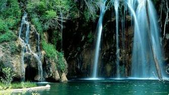 Beautiful Waterfall In Colorado HD Wallpaper