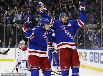 Rangers Top Canadiens Series Tied Daily Mail Online