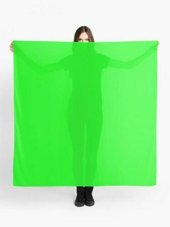 Green Screen Chroma Background For Streaming Videos Scarf By