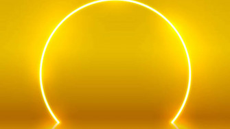 A Vibrant Yellow Neon Light To Up The Night Wallpaper