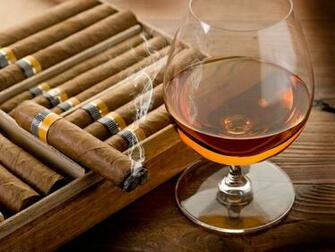 Tobacco Bokeh Smoke Smoking Cigar Drink Alcohol Drinks Glass Wallpaper