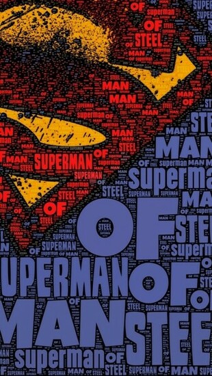 Man Of Steel Collage iPhone Wallpaper