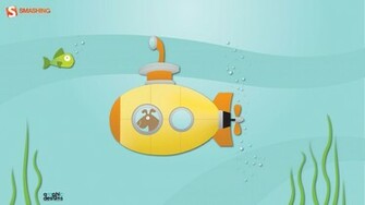 Yellow Submarine Wallpaper Stock Photos