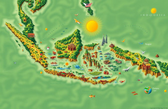 Wallpaper Peta Indonesia