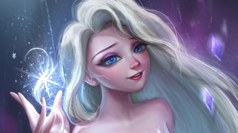 Elsa Frozen Blue Eyes 4k Wallpaper HD Movies