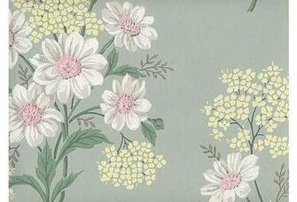 Gorgeous Vintage Pastel Floral Wallpaper