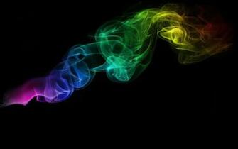 Color Smoke On A Black Background Wallpaper HD Desktop