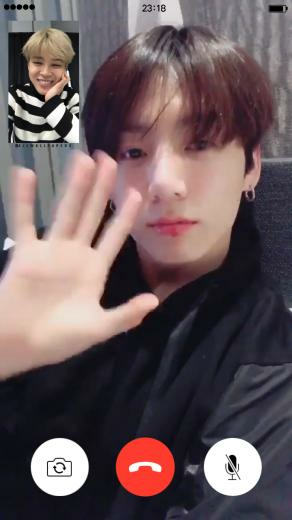Jikook Video Call Imagine Kookmin Bts Btsarmy
