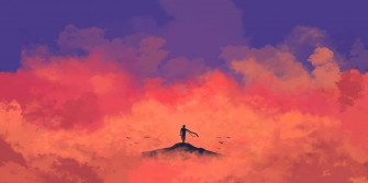 Take A Break And Relax With The Colorful Red Aesthetic Anime Laptop Wallpaper