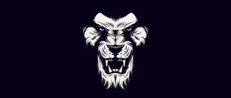 Black And White Lion Wallpaper