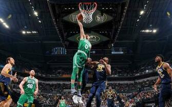 Wallpaper 4k Jayson Tatum Dunk Basketball Players