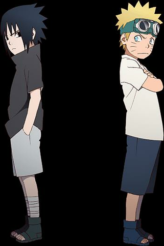 Naruto And Sasuke Kid By Aikawaiichan