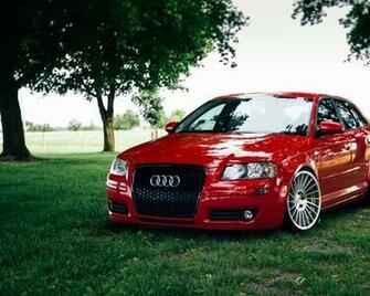 Wallpaper Audi A3 Red Front Auto Grass