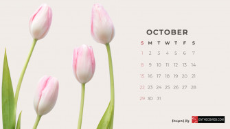 Beautiful Flowers Monthly Calendar For Desktop Wallpaper And