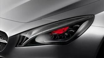 Red Cars Mercedes Cla Headlight Wallpaper