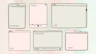 Cute Desktop Organizer Wallpaper