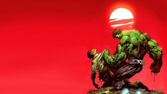 Dr Bruce Banner Versus The Incredible Hulk HD Desktop Background