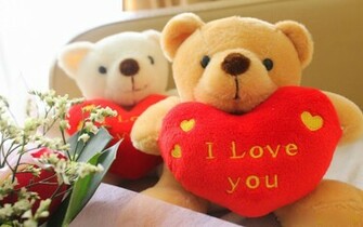 Amazing Cute Teddy Bear Love Wallpaper Full HD