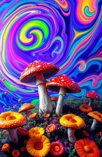 Trippy Shroom Wallpaper